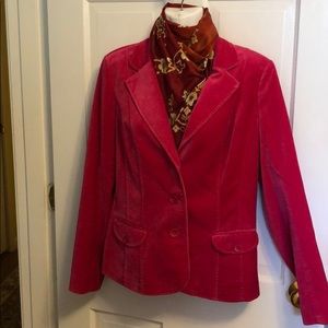 It’s Pink! Velour Liz Claiborne Blazer 🍁